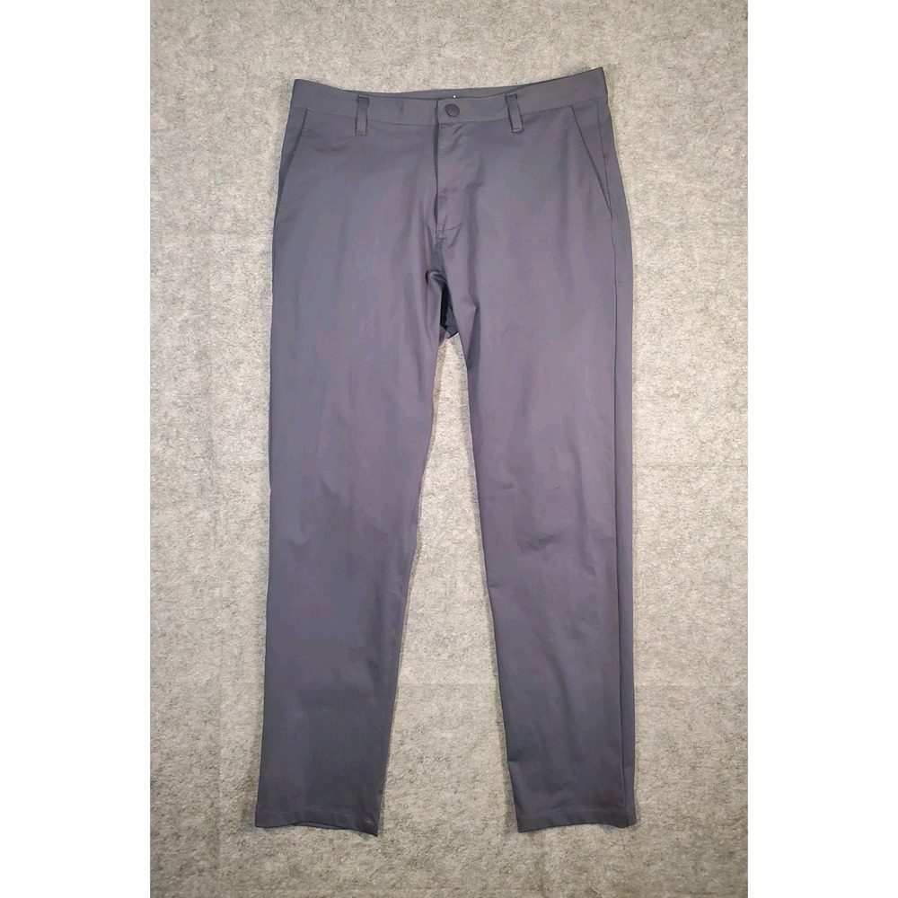 Rhone Commuter Pants Mens 34x33 Gray Commuter Performance Chino 100161